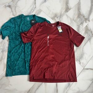 2 NWT MENS DRI WICK UNDER ARMOUR SHIRT LOT